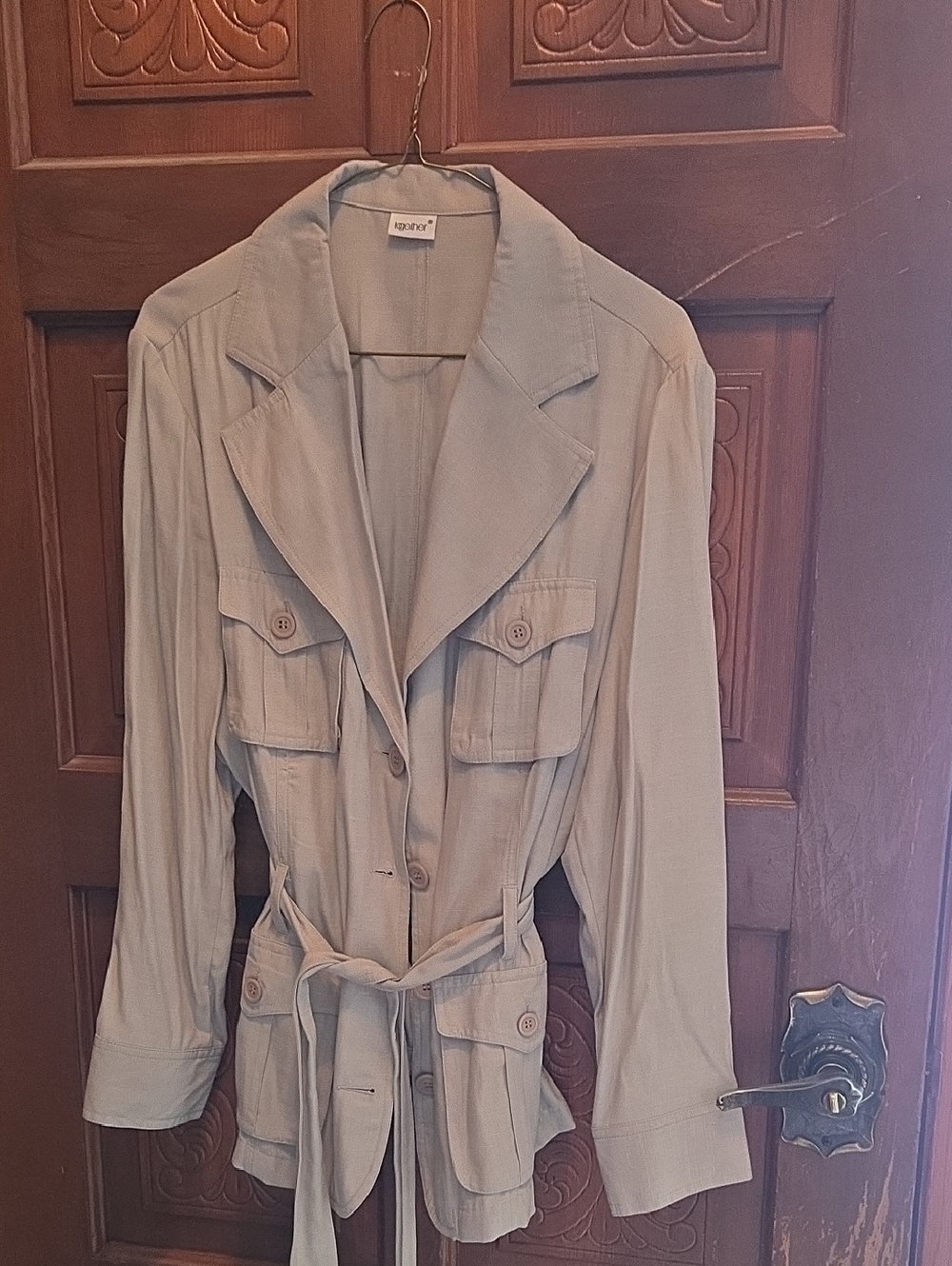 3 For $40 Together Light Tan Utility Jacket with Belt